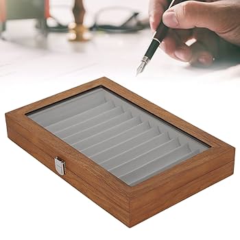 Amazon.co.jp: 木製ペンディスプレイボックス、木製万年筆